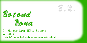 botond mona business card